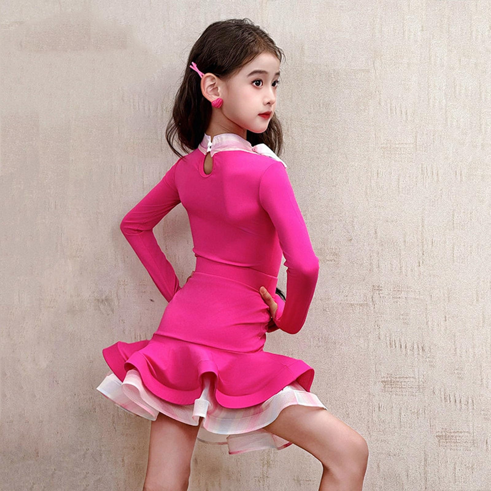 MEECHI Set da 2 Pezzi Abito da Ballo Latino for Bambine Body da Danza