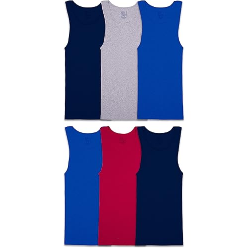 Fruit of the Loom Men's Tag-Free Tank A-Shirt