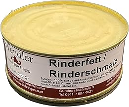 Rinderfett/Rindertalg/Rinderschmalz hausgemacht in der Dose (200gr)
