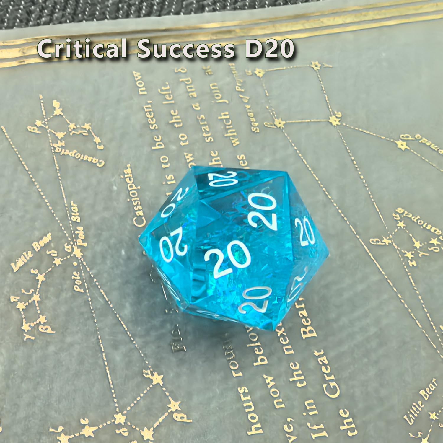 Roll of Fate D20 Dice Set – All Natural 20 or All Natural 1 – Perfect for D&D Players Seeking Epic Wins or Failures (Blue) image 3