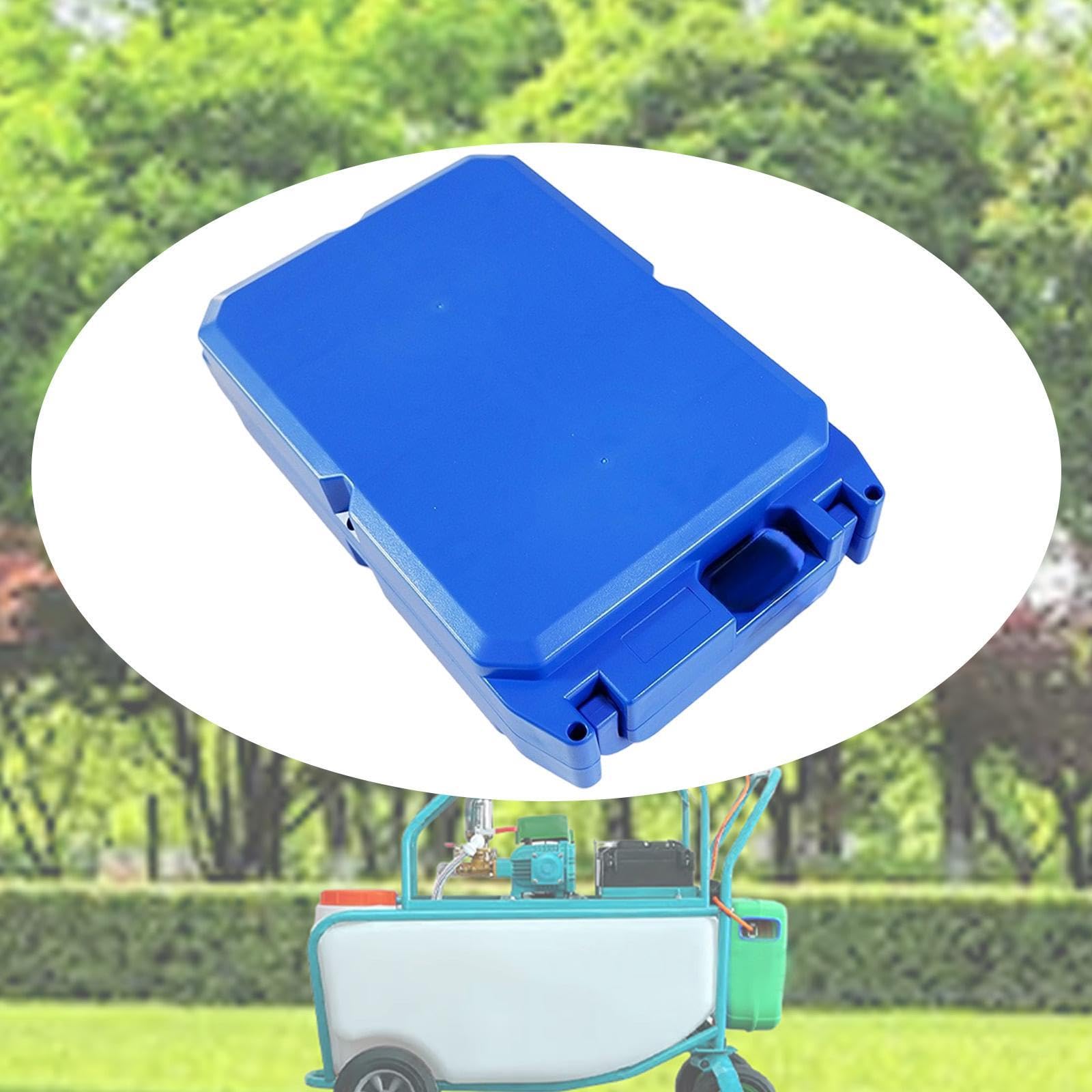 Milageto Battery Box Housing DIY Waterproof Professional Large Capacity Outdoor Storage Box for Electric Bike Garden Tool Sprayer, Blue
