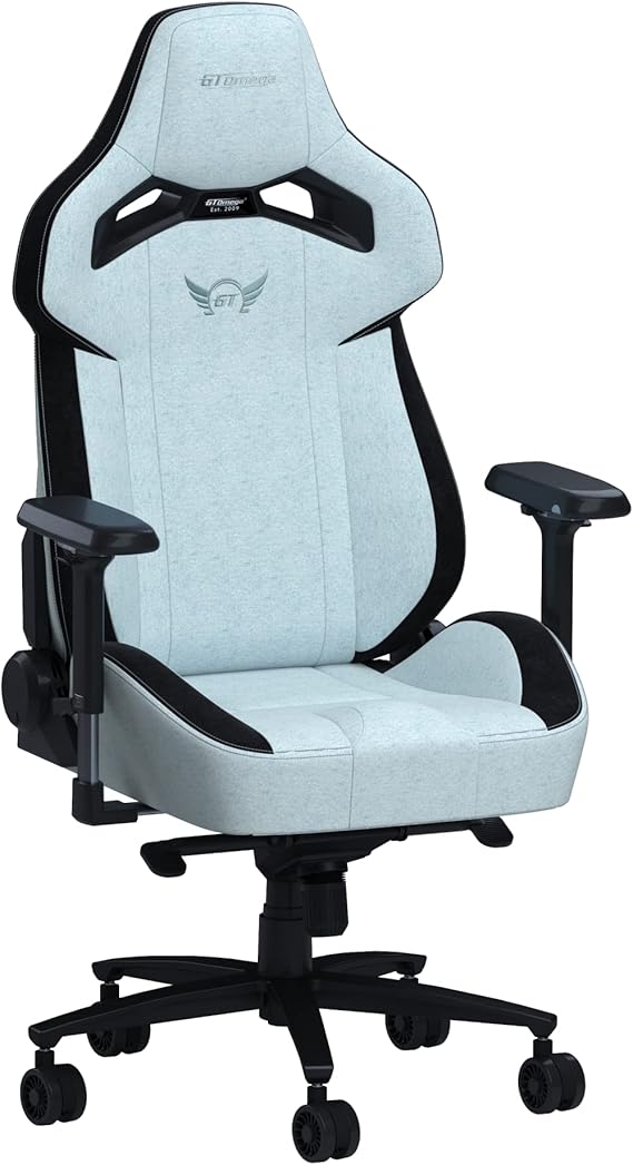 GT OMEGA Zephyr Series Gaming Chair (Ice Blue) Amazon.co.uk Home