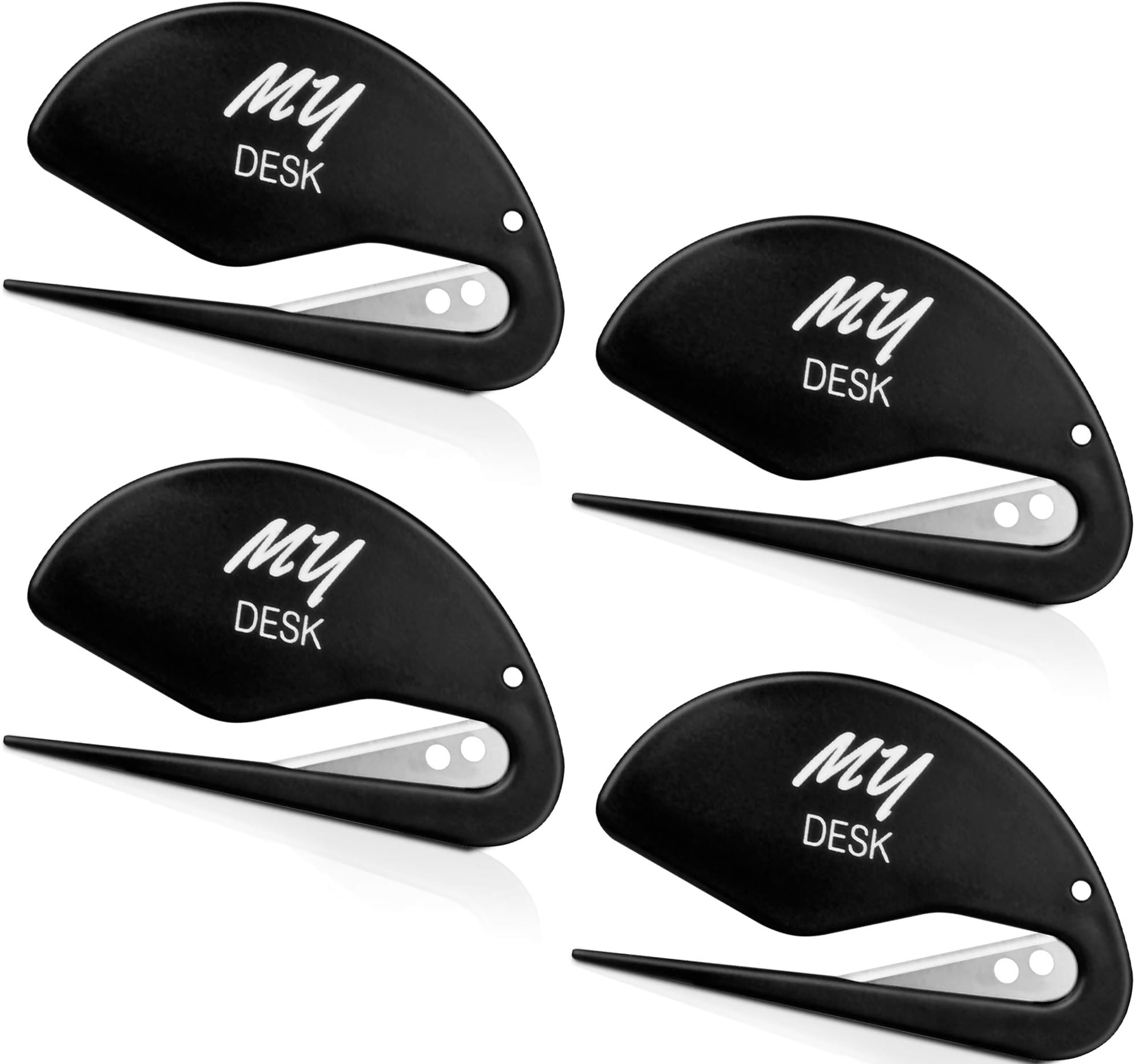 Letter Opener - Envelope Opening Set, Mail Slitter with Razor Blade Paper Knife - 4 Pack