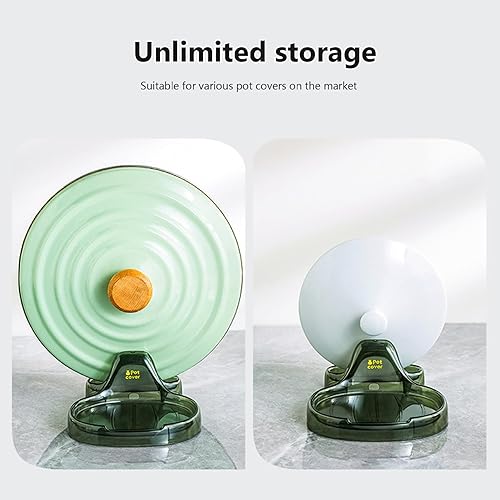 Miniatura 3 de Soporte para cucharas, soporte para tapa de olla, 2 unidades, multifunción, soporte para espátulas de cocina con soporte para tapa para estufa