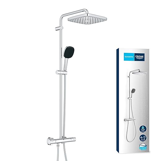 Colonne de Douche avec Mitigeur Thermostatique GROHE Vitalio Comfort 250