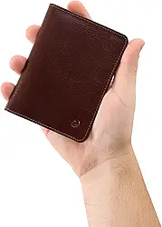 Carteira Masculina Couro Legítimo Proteção RFID RG CNH Cartões Notas Couro50 620