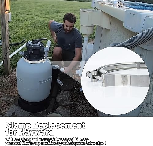 Miniatura 6 de Ameri Kit de abrazadera de control de tensión de filtro de piscina SX310N para Hayward Brida CLAMP PRO Series Filtro s311sxv Filtro de arena S310S