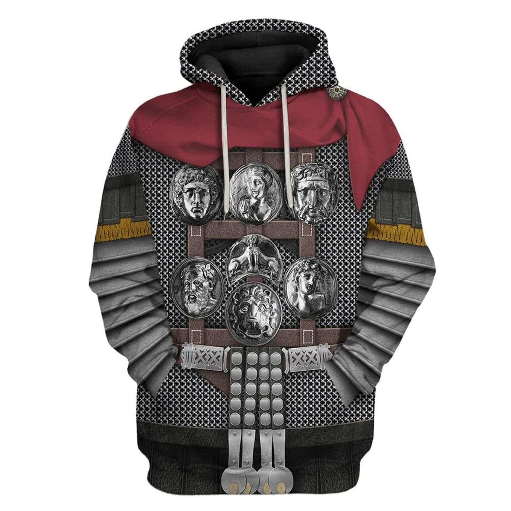 Uyecos Historical Hoodie Revolutionary War Uniform Top