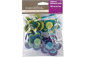 Dimensions Felt Embellishments, Vibrant Blossoms for Creative Inspiration