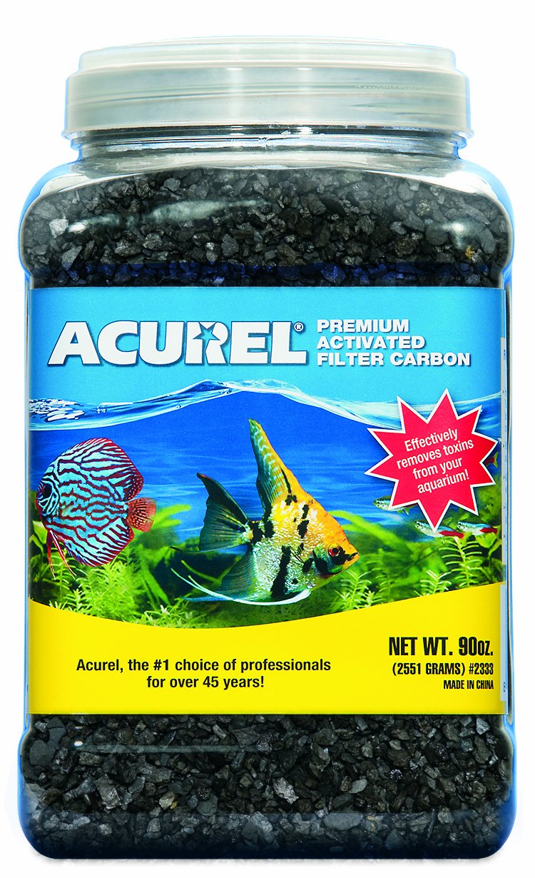 Acurel LLC Premium Activated Filter Carbon Aquarium and Pond Filter Accessory, 90-Ounce