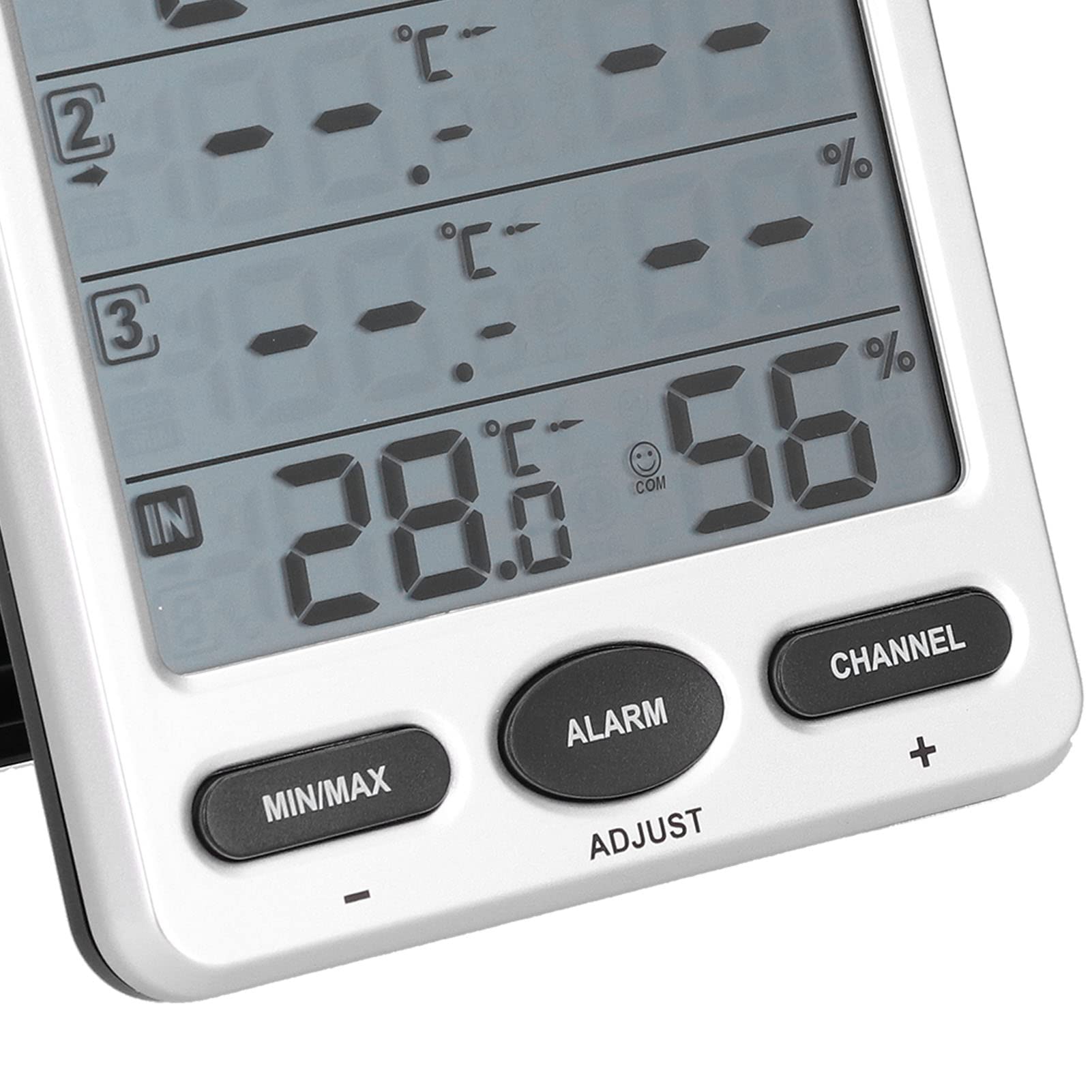 ORIA Thermometer Hygrometer, Binnen en Buiten Thermometer met 3 Buitensensoren, Achtergrondverlichting & Groot LCD-Display, Min/Max-Opnames, °C/°F