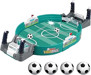 Mini juego de futbolín – Deportes de escritorio, juguete de mesa, campo de fútbol doble para padres e hijos, sala de juegos portátil para infantiles, familiares, interiores, juego