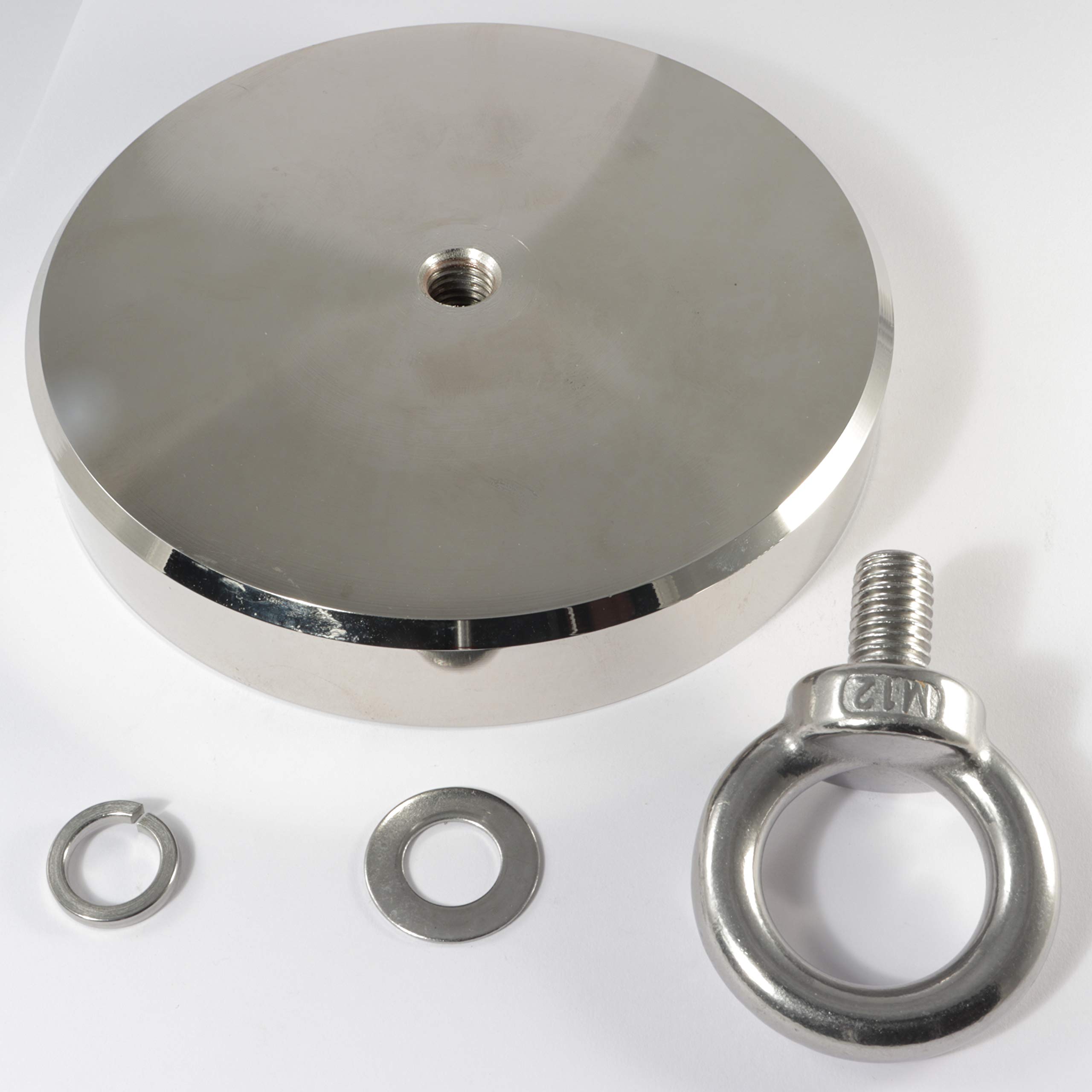 Magnes neodymowy do łowienia ryb – magnes neodymowy do łowienia ryb – 136 mm – siła ciągnąca 600 kg – magnes wędkarski – magnes do łowienia ryb – płaski chwytak do magnesu