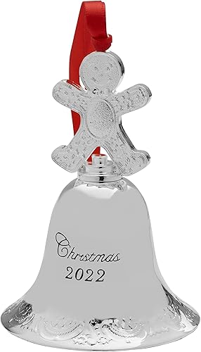 Wallace Adorno de campana barroca grande bañado en plata 2022 con remate de hombre de jengibre edición 28