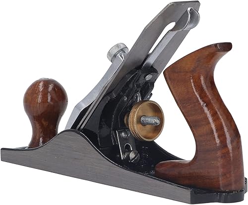 Plano de mano de banco, cepilladora manual de madera, base alisadora, hoja, mango de mano ergonómico, estable para el mantenimiento de muebles