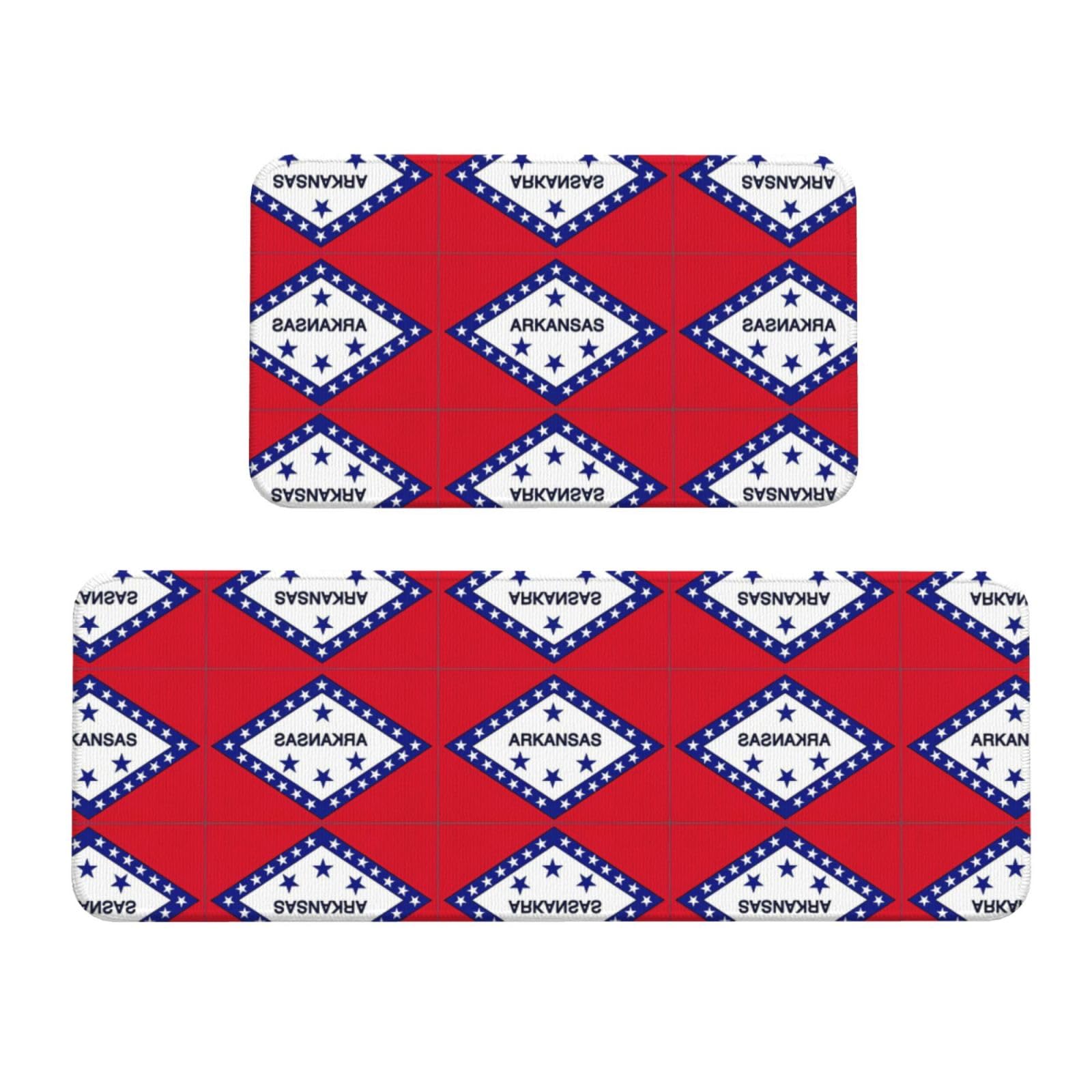 Tapis de cuisine antidérapants lot de 2 Arkansas confortables pour le bureau