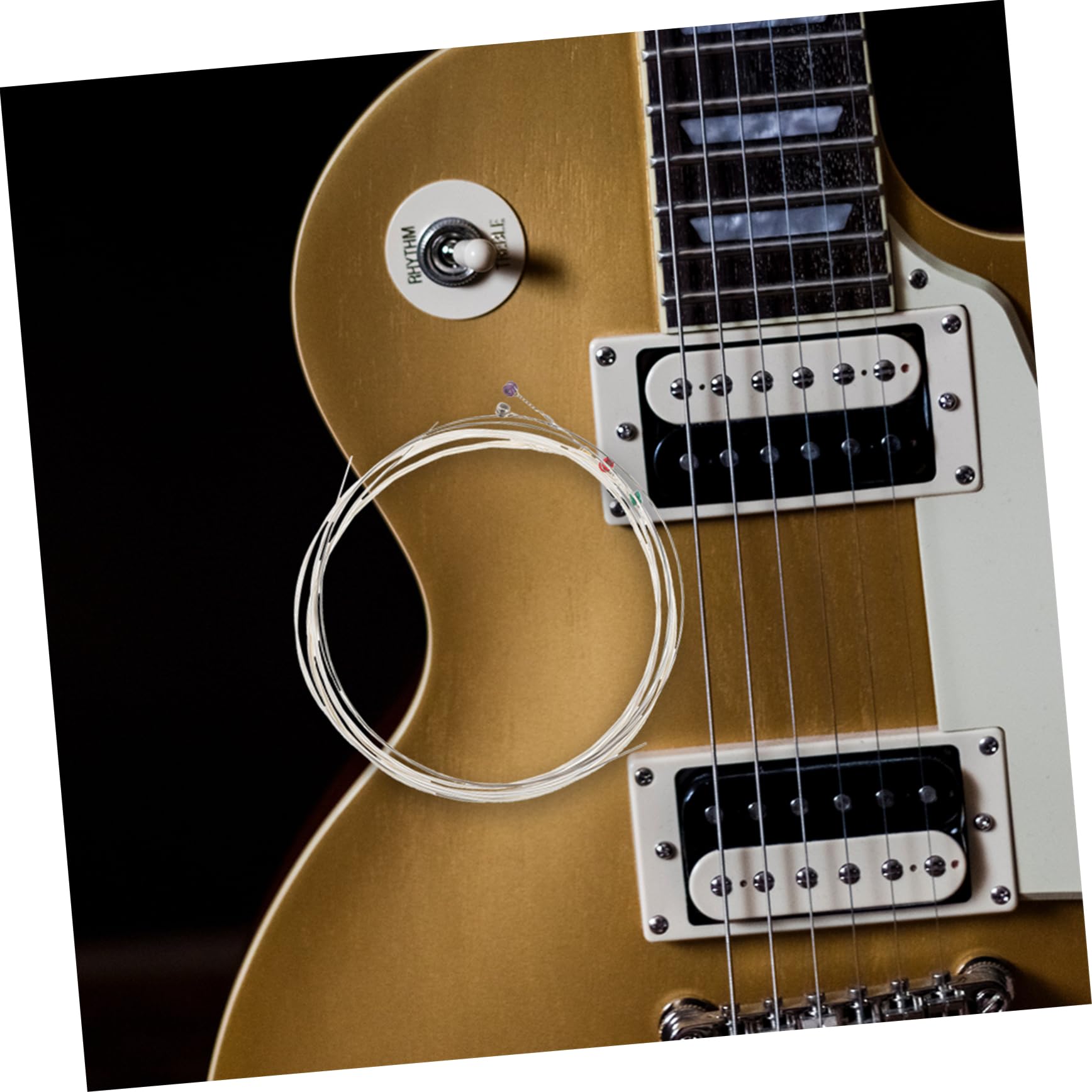 SHOWERORO Phosphor Bronze Strings 6-piece Pack for Electric Guitar Replacement Strings Coated