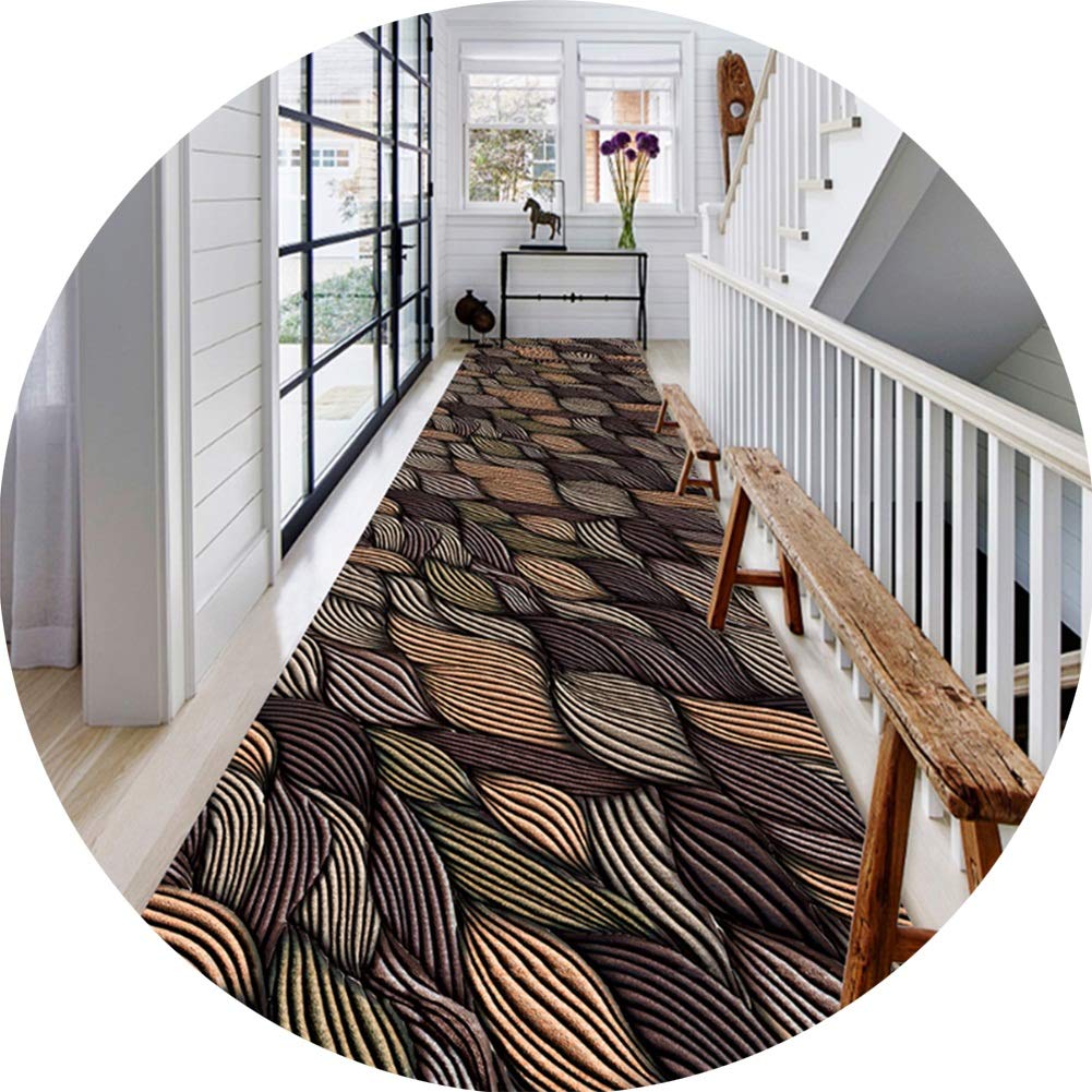 Tapis de passage effet 3D stéréoscopique tordu motif nordique ZRUYI