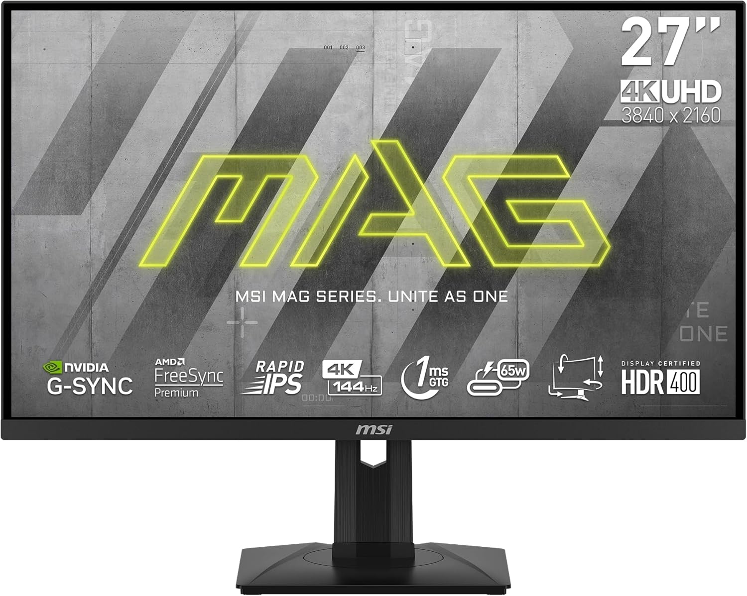 MSI mag 274UPF – Monitor Gaming de 27″ 4K UHD (3840×2160) R…