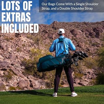 RevCore Luxury Hybrid Golf Stand Bag ScratchGuard Synthetic Leather 14 or 6