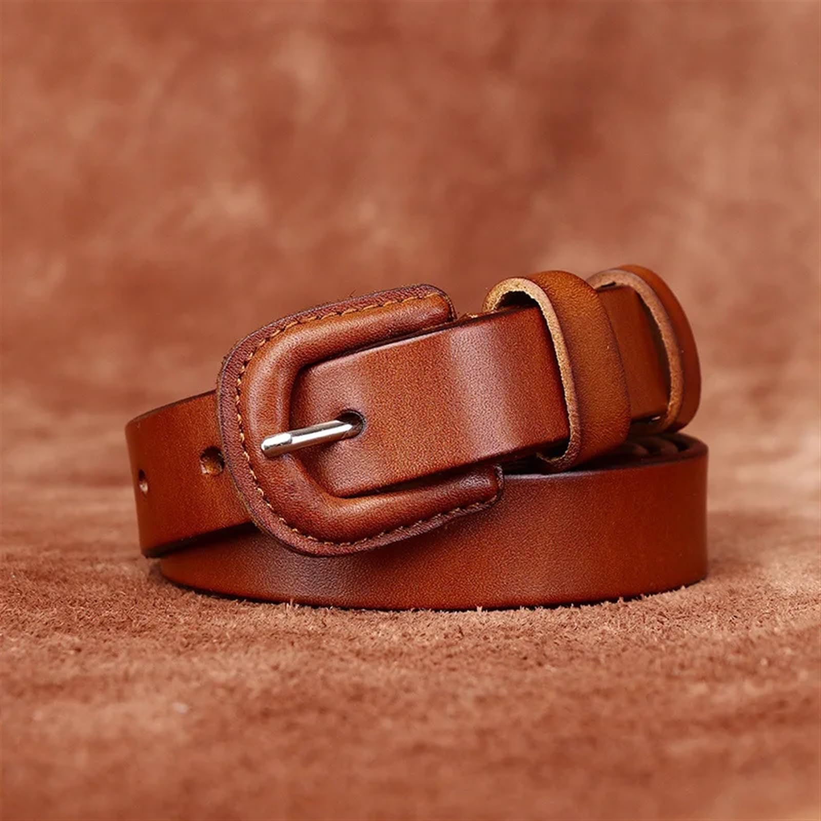 Ceintures pour homme Ceinture 2.3cm Vintage couche supérieure en peau de vache dames cuir véritable Jeans décontractés ceinture femmes