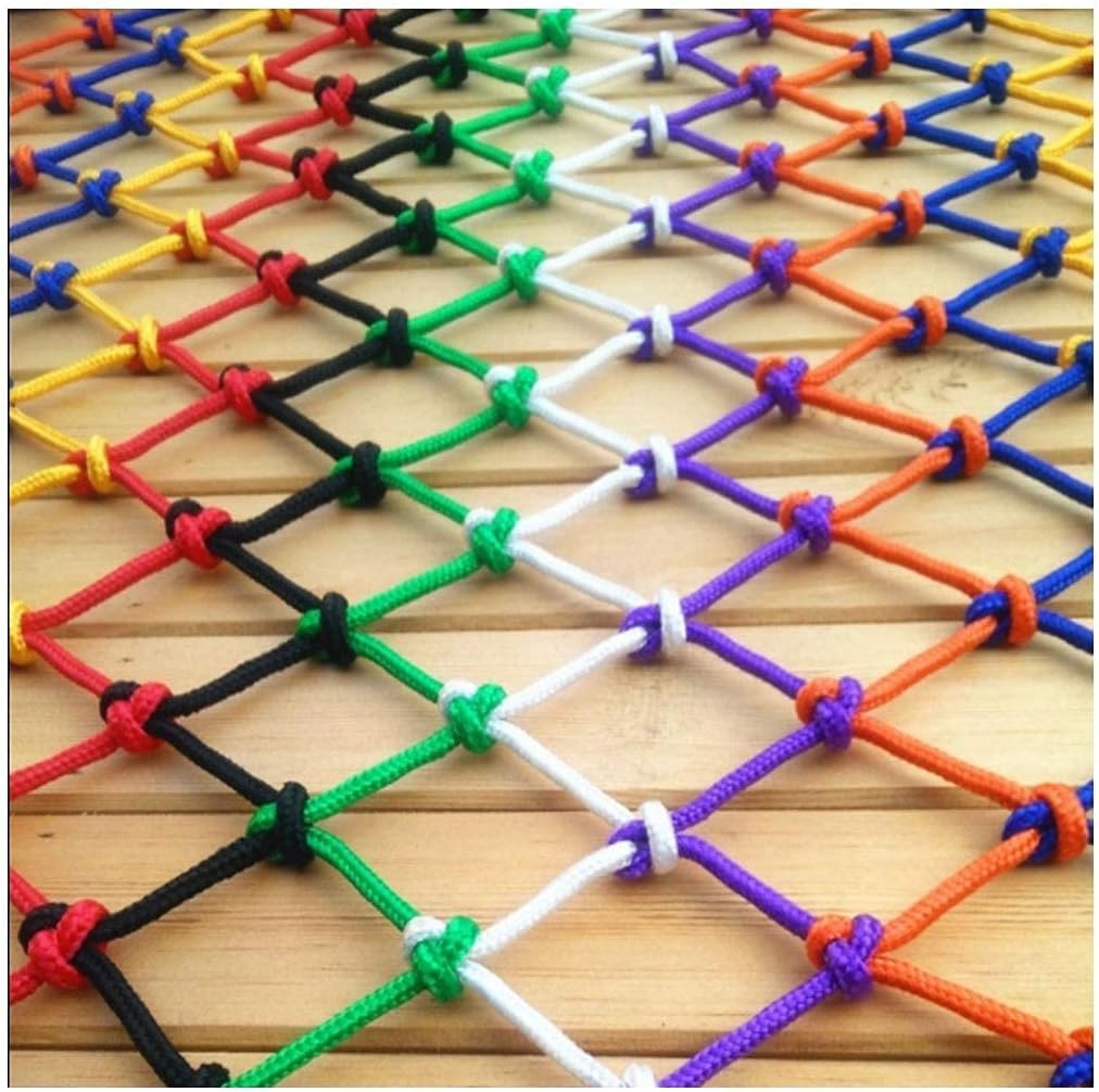 Playground Climbing Net, Child Stair Safety Net Outdoor Hammock Railing Protective Net, Rope Ladder Cargo Net Garden Railing Decor Birds Rope Net Rope Netting (Size : 3x5m(9x16ft))