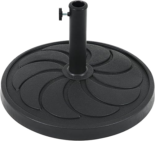 COBANA Base de sombrilla para patio, soporte de sombrilla de resina resistente para exteriores, 40 libras, para jardín, patio, porche, balcón, color