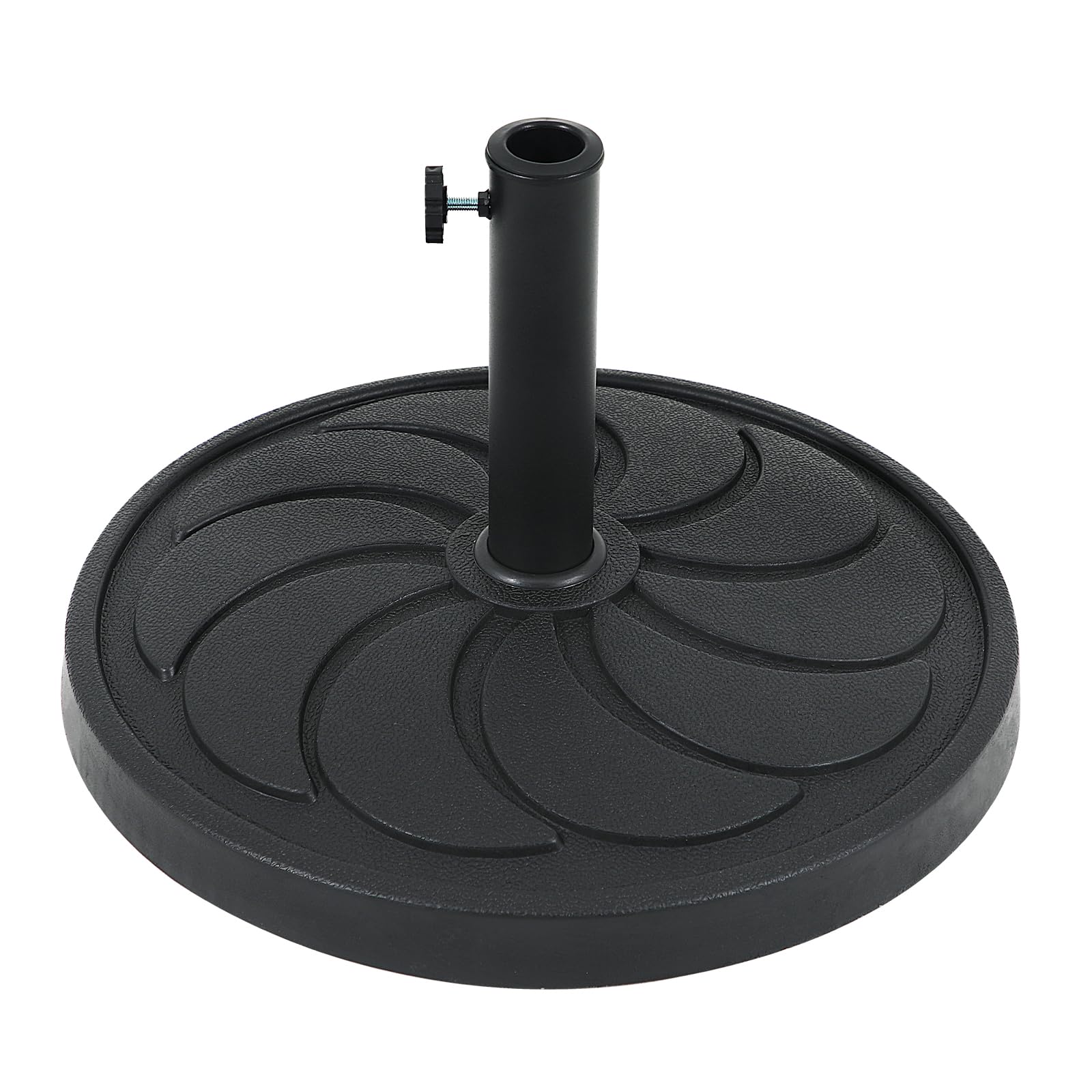 COBANA Patio Umbrella Base, 40lbs Outdoor Heavy Duty Resin Umbrella Stand for Garden, Backyard, Porch, Balcony, Black
