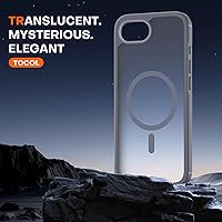 Vista 511 de TOCOL Funda magnética para iPhone 15 Pro Max, protección completa mejorada de la cámara, compatible con Magsafe, protección contra caídas, funda