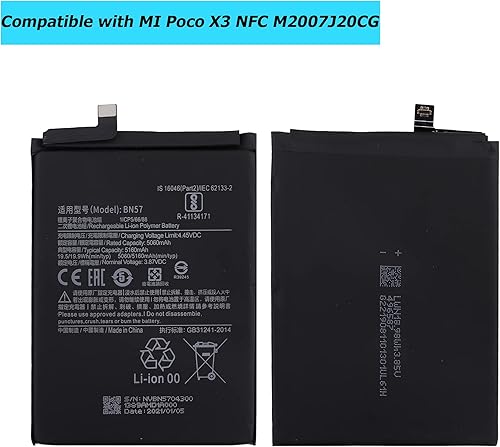 Miniatura 2 de BN57 Compatible con herramientas Poco X3 NFC M2007J20CG M2007J20CT