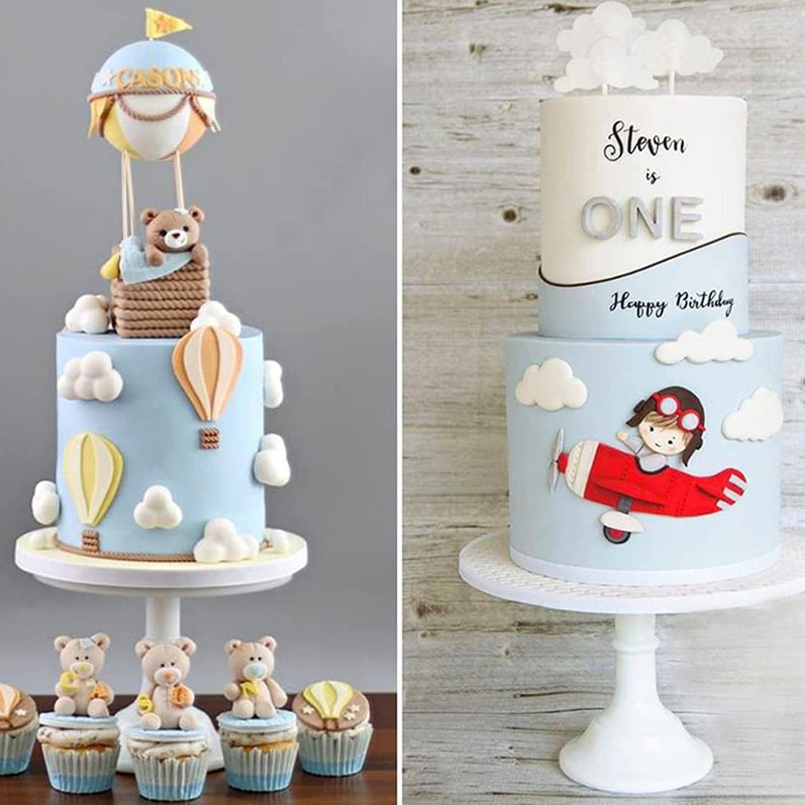 10 Stampini Per Biscotti A Forma Di Nuvole - Formine Per Torte E Fondente In Plastica Alimentare - Foto 11