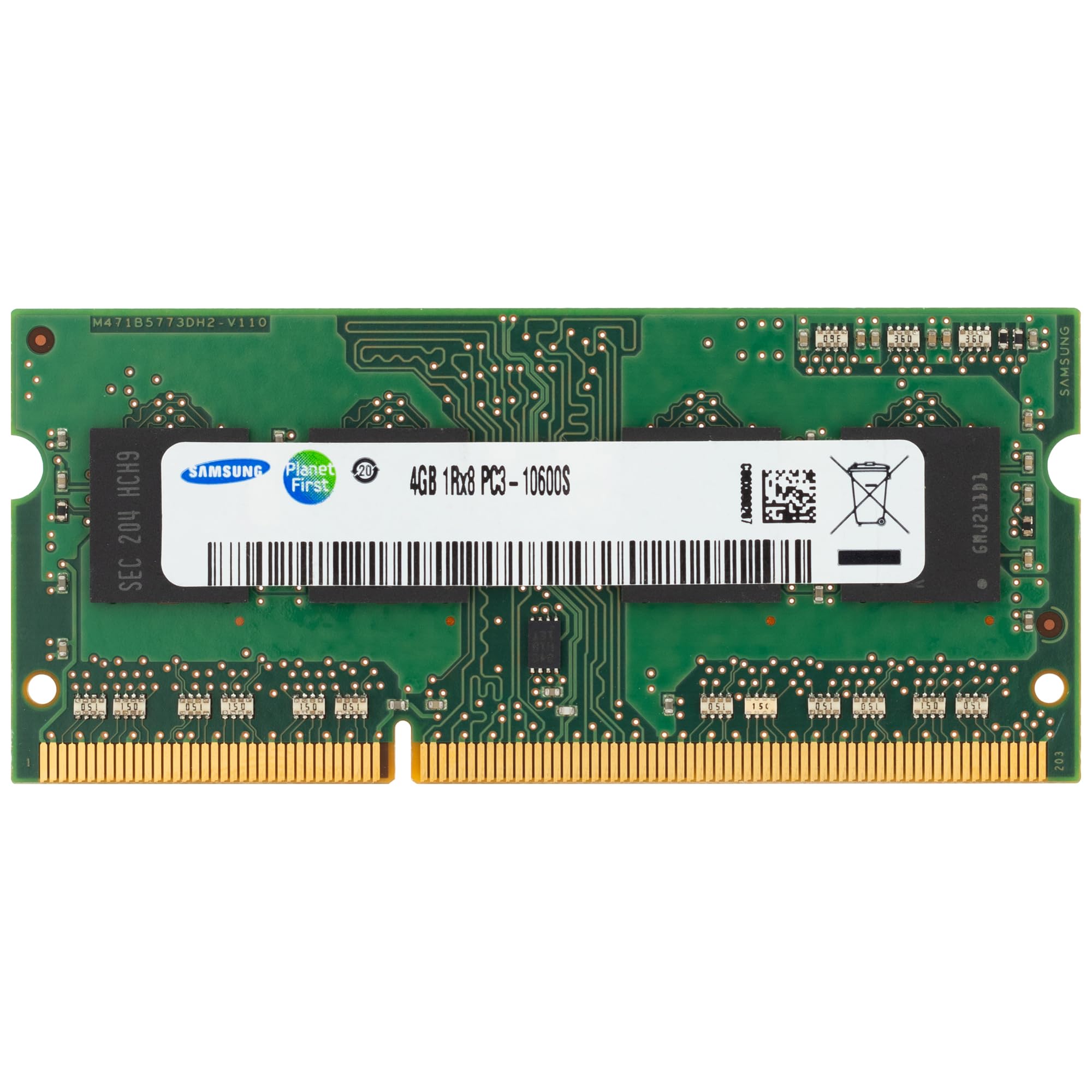 Amazon.com: Samsung 4GB DDR3 1333MHz PC3-10600 CL9 SODIMM 1Rx8