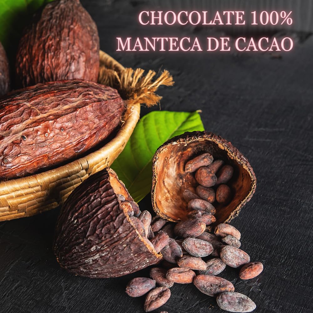 Trufas de Chocolate Belga Cubiertas con Escamas de Chocolate Blanco, 5 Trufas de Belorado Premium, Trufas Magicas con Rocas de Chocolate, Pack de Bombones para Regalar de Origen Belga de CHAMBALL