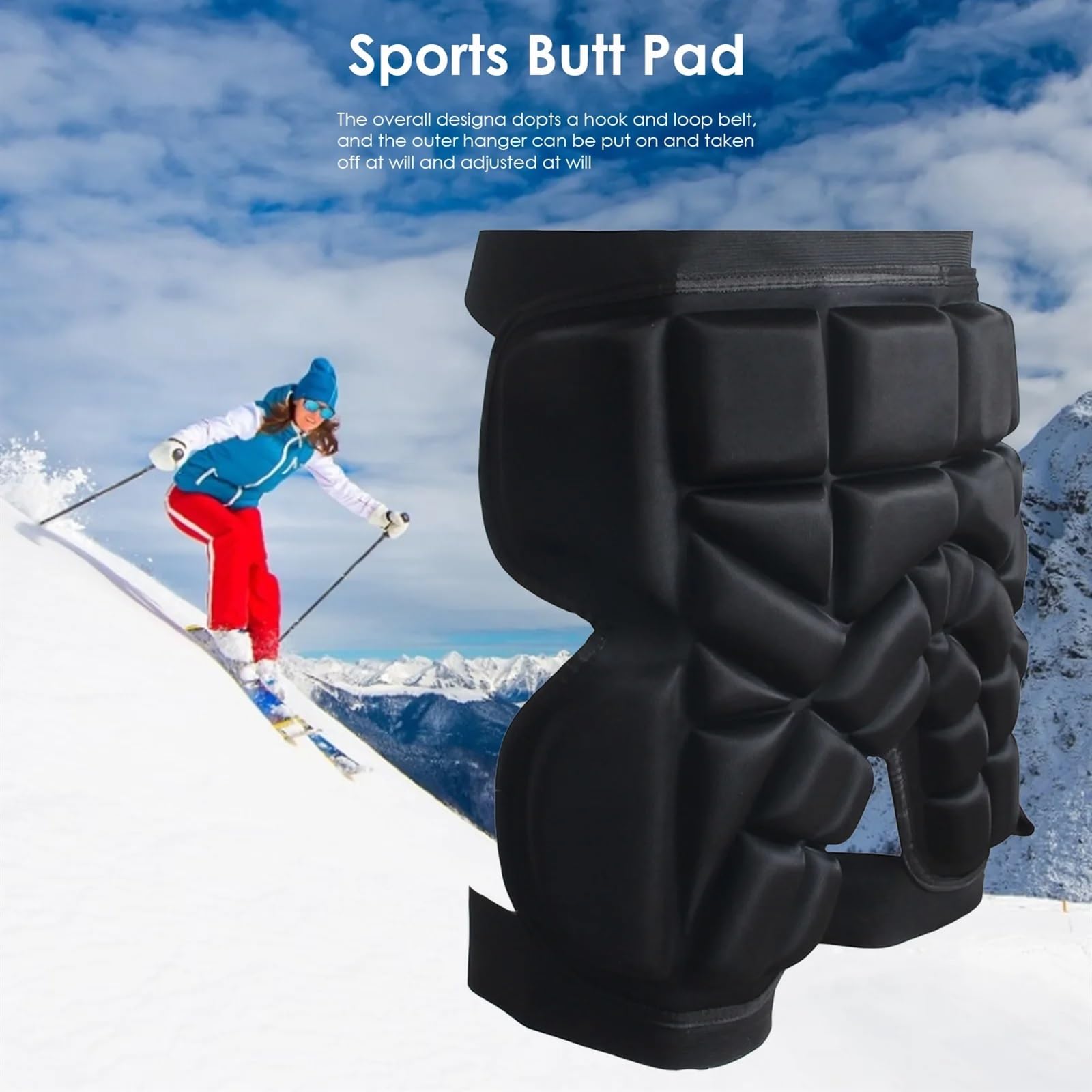 Short De Protection Rembourré pour Le Ski Sports de Plein air Ski Skate Snowboard Protection Ski Protecteur Patinage Protecteur Hanche Rembourré Shorts Ski Shorts De Protection RembourréS