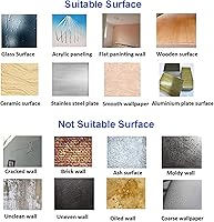 Vista 7 de Calcomanías de flores de primavera, crisantemos, lirio de lavanda, pájaros, mariposas, libélulas, mariquitas, calcomanías de pared florales