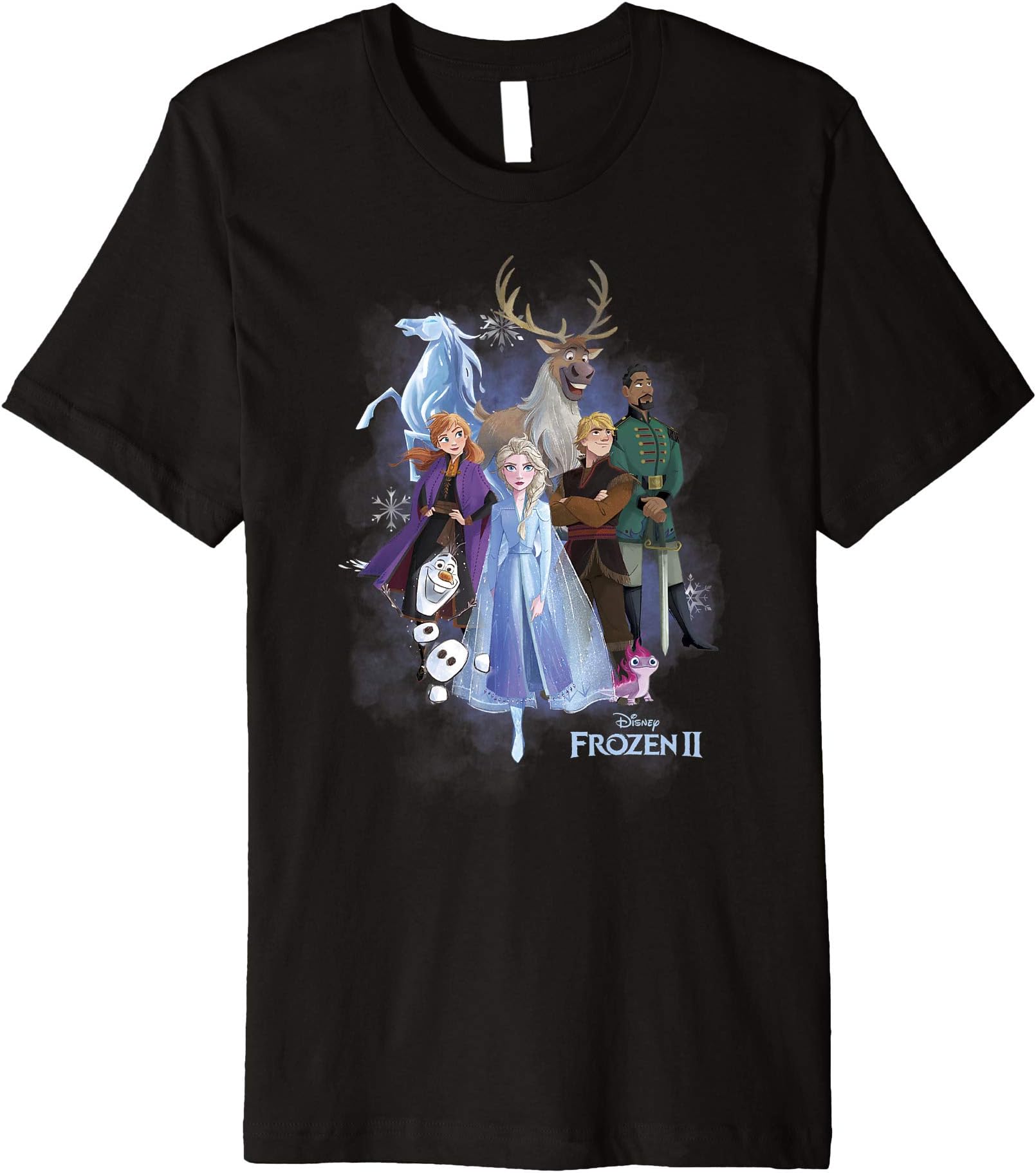 Disney Frozen 2 Group Shot Walking Into Forest Premium T-Shirt