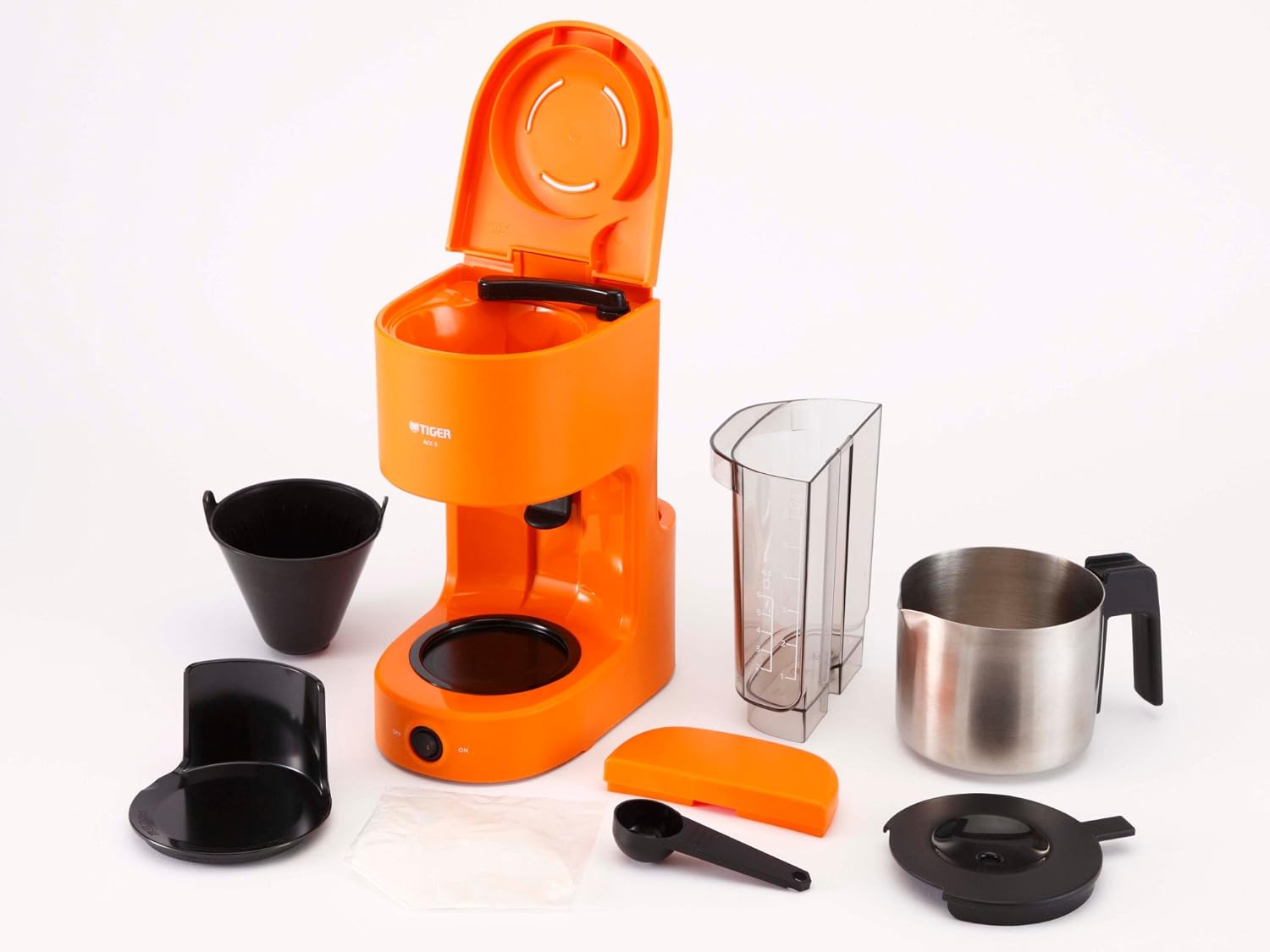 Tiger coffee maker stainless server type (for 1-6 cups) Orange ACC-S060-D