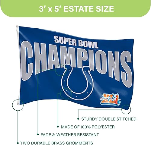 Miniatura 45 de NFL Dallas Cowboys - Bandera duradera de 3 x 5 para exteriores con ojales, bandera y pancarta resistentes para jardín al aire libre y patio, bandera