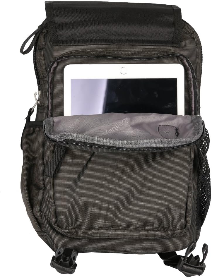 Sling Bag Backpack Cross Body Messenger Bag Shoulder Backpack Travel Rucksack Black - Image 3