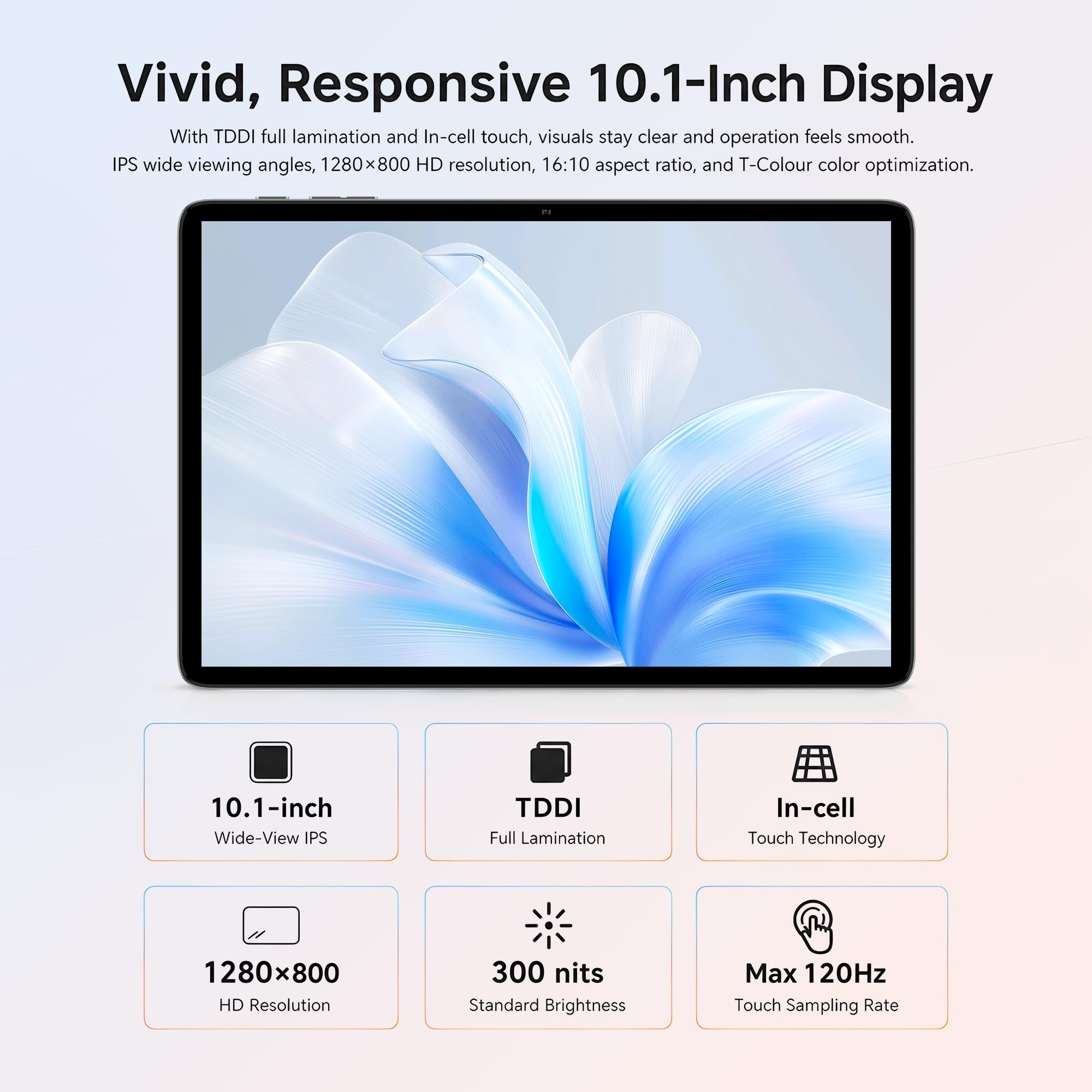 TECLAST Tablet 10 Zoll 120Hz Display, Android 16 Tablets, 16GB+128GB, P30T | 4TB erweiterbar, Octa-Core T7250 CPU mit Gemini AI, Widevine L1 für HD-Streaming, WiFi&BT, GMS, GPS, Hülle & Stift inklusive