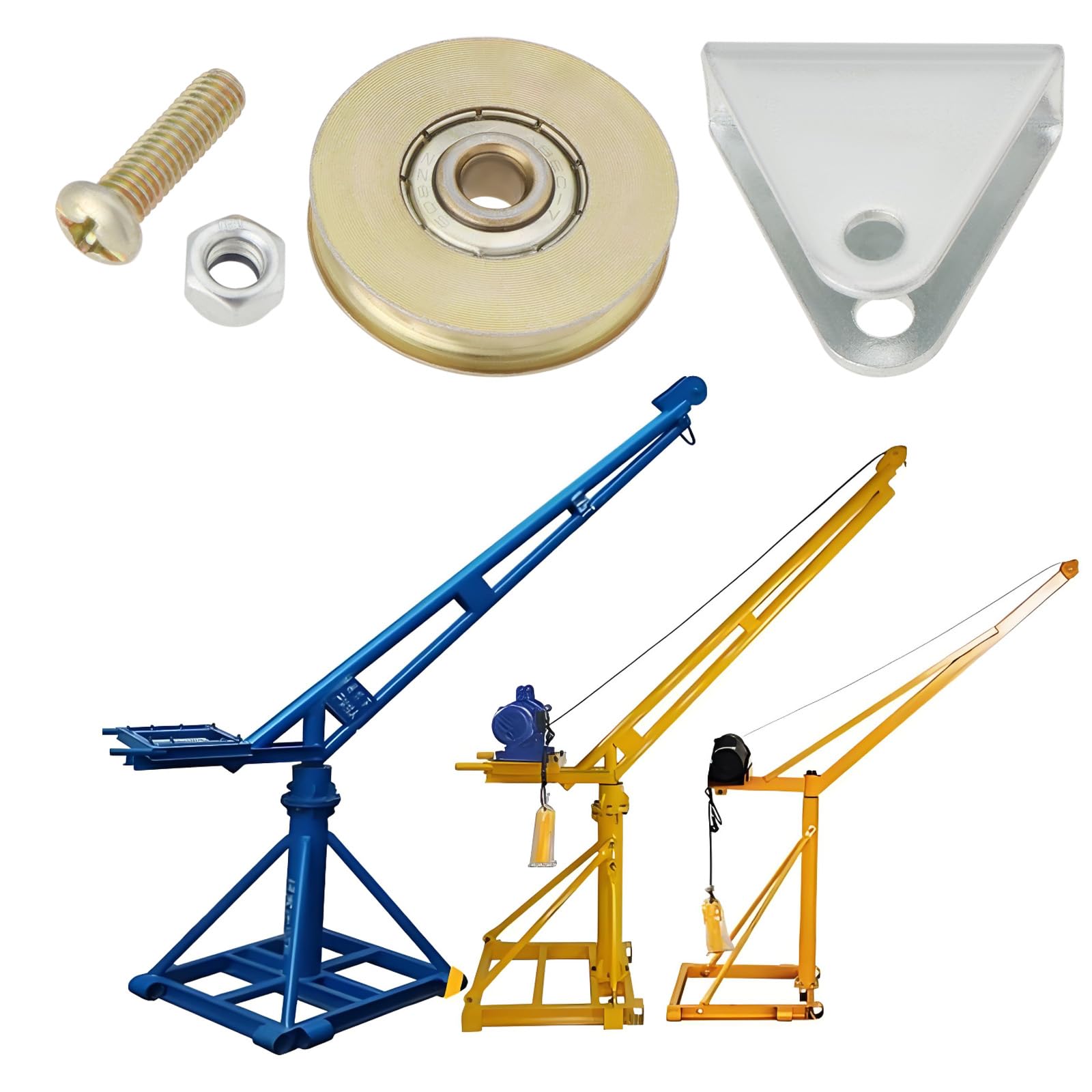 Lot de 2 Poulies à Câble à Rainure en U de 38 Mm Montage Mural Roulement à Billes en Acier pour Portail Coulissant Capacité de Charge de 100 Kg