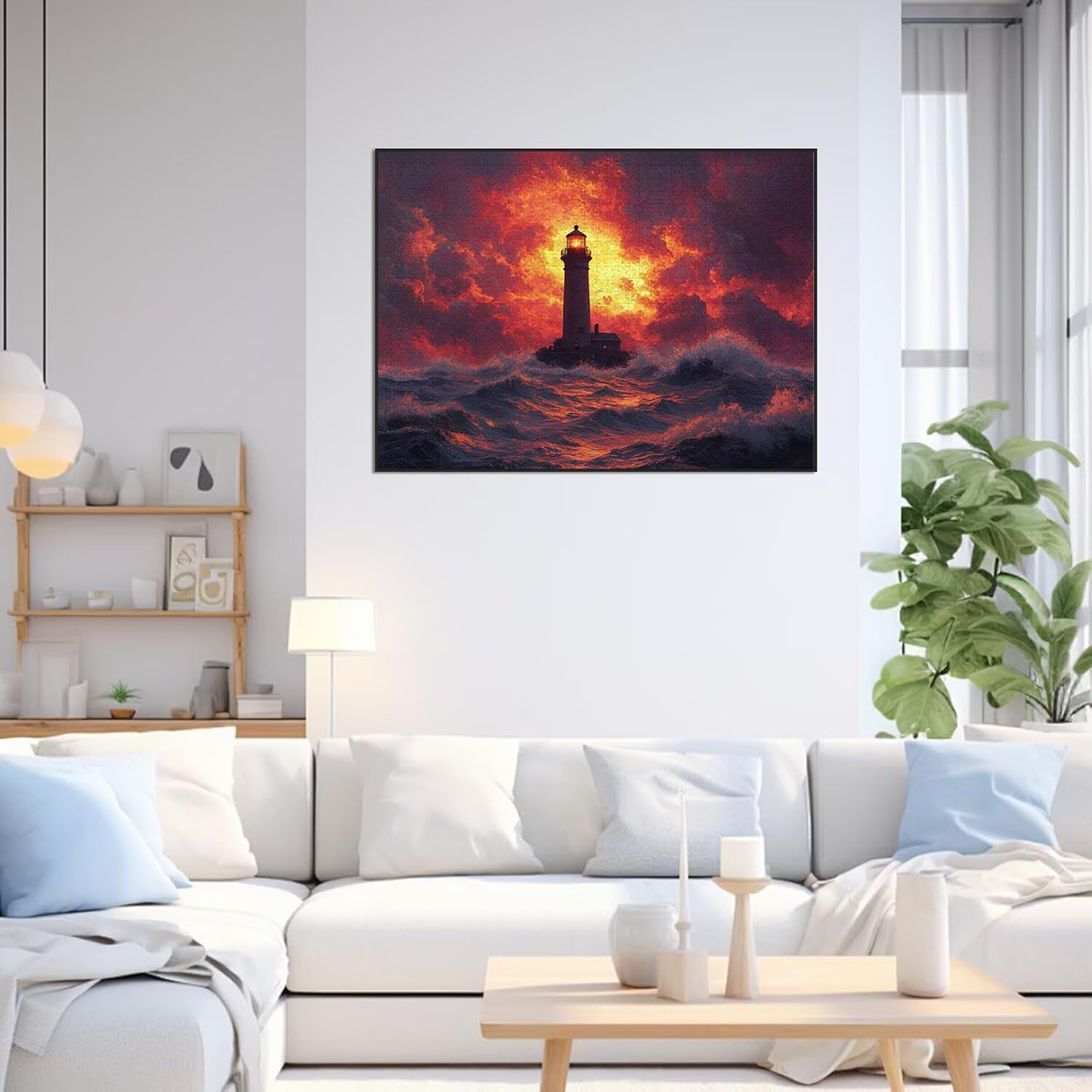 Puzzle 6000 Pezzi Faro Puzzle Classici per Gioco Familiare, n-96 | Impossibile Puzzles, Intrattenimento Creativo, Rilassamento Intelligence, Regalo per Amore e Amico, Decorazioni Casa, ondate