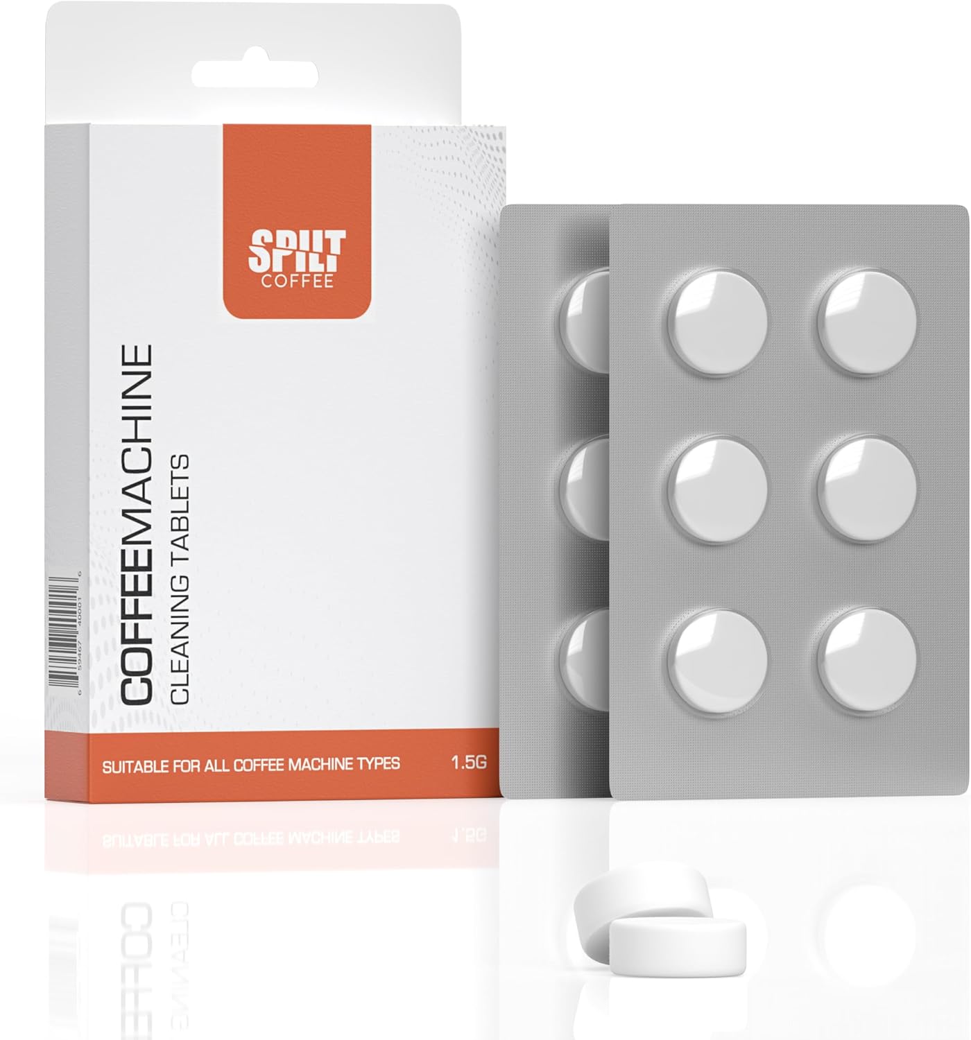 Coffee Machine Cleaning Tablets | 12 X 1.5 gram tablets | Powerfully cleans and degreases | Suitable for all coffee machine types | Improves appliance performance and the taste of your coffee Coffee Machine Cleaning Tablets | 12 X 1.5 gram tablets | Powerfully cleans and degreases | Suitable for all coffee machine types | Improves appliance performance and the taste of your coffee