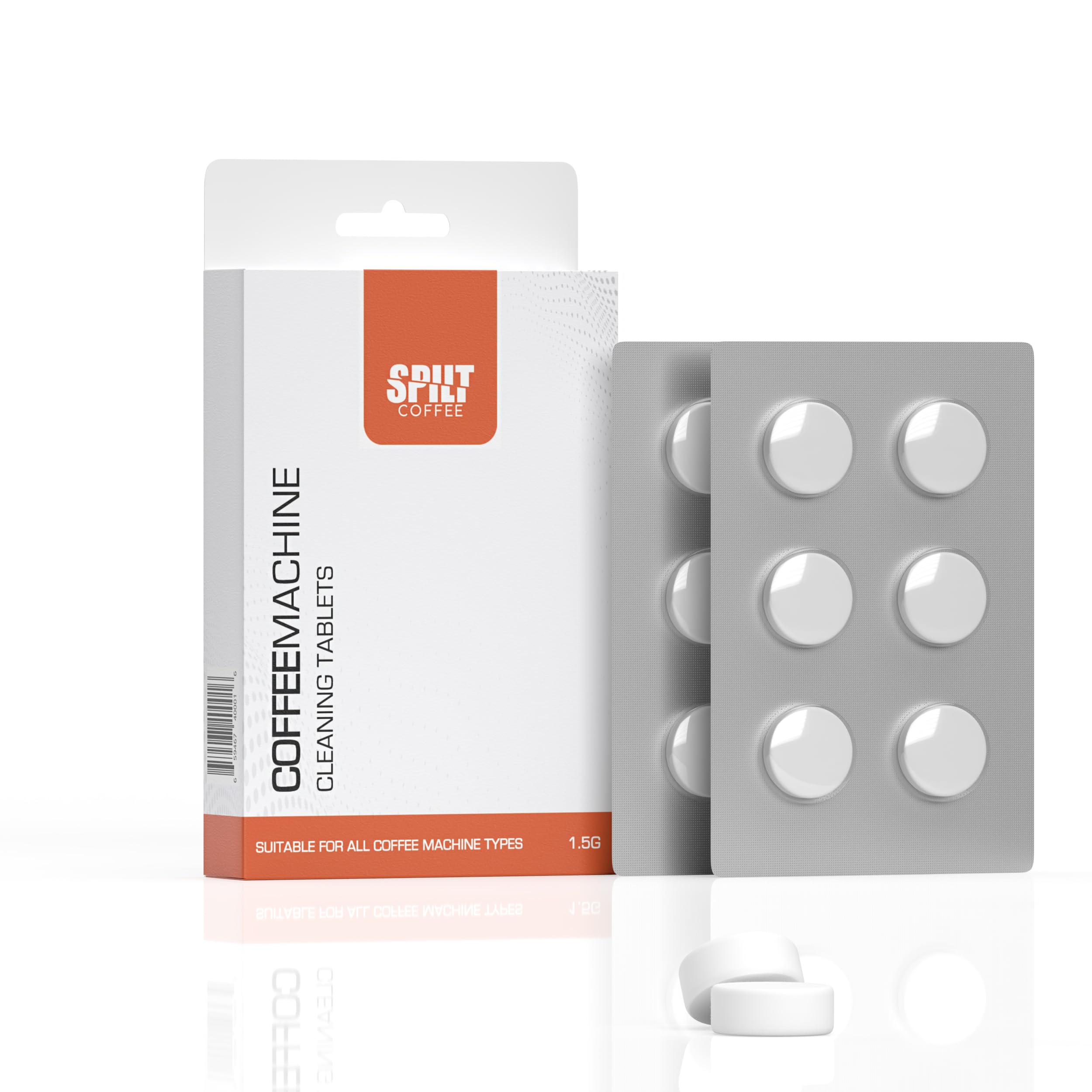 Coffee Machine Cleaning Tablets | 12 X 1.5 gram tablets | Powerfully cleans and degreases | Suitable for all coffee machine types | Improves appliance performance and the taste of your coffee