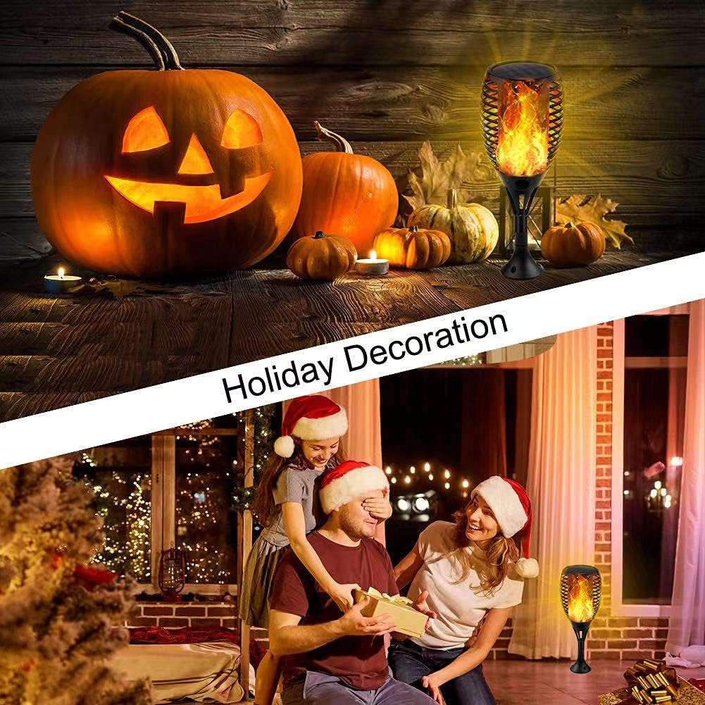 Cheapest 🛒 Staaricc Solar Lights Outdoor, 6Pack Large Solar Torch Light with Flickering Flame for Halloween Decorations, Waterproof Decorative Landscape Torch Solar Lights for Garden Yard Pathway-Auto On/Off