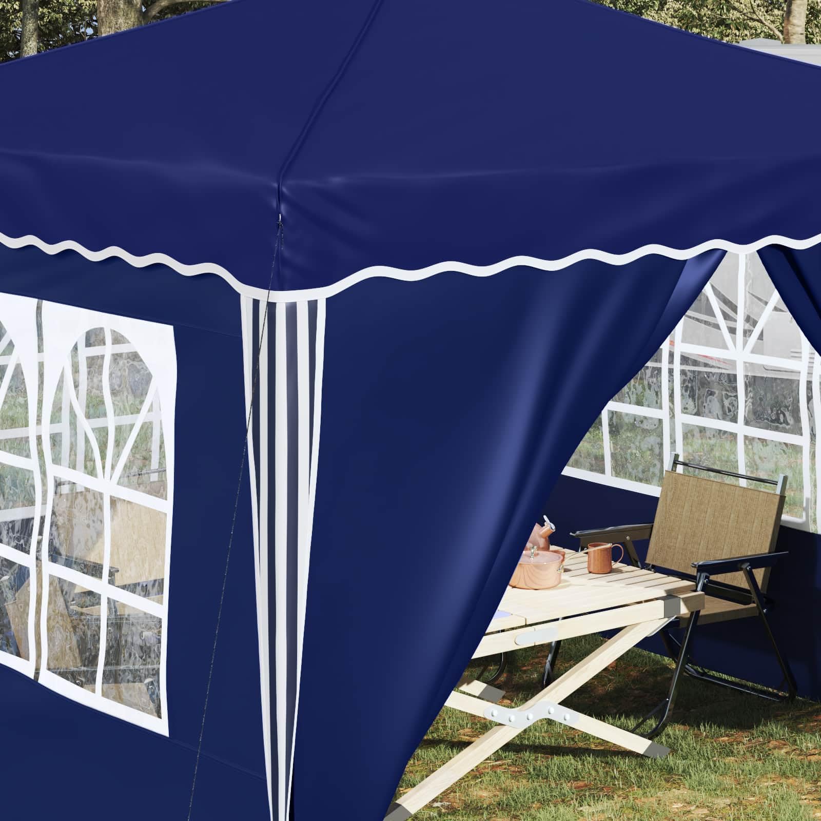 Namiot Pop-up 288 x 288 x 245 cm Oxford Blue