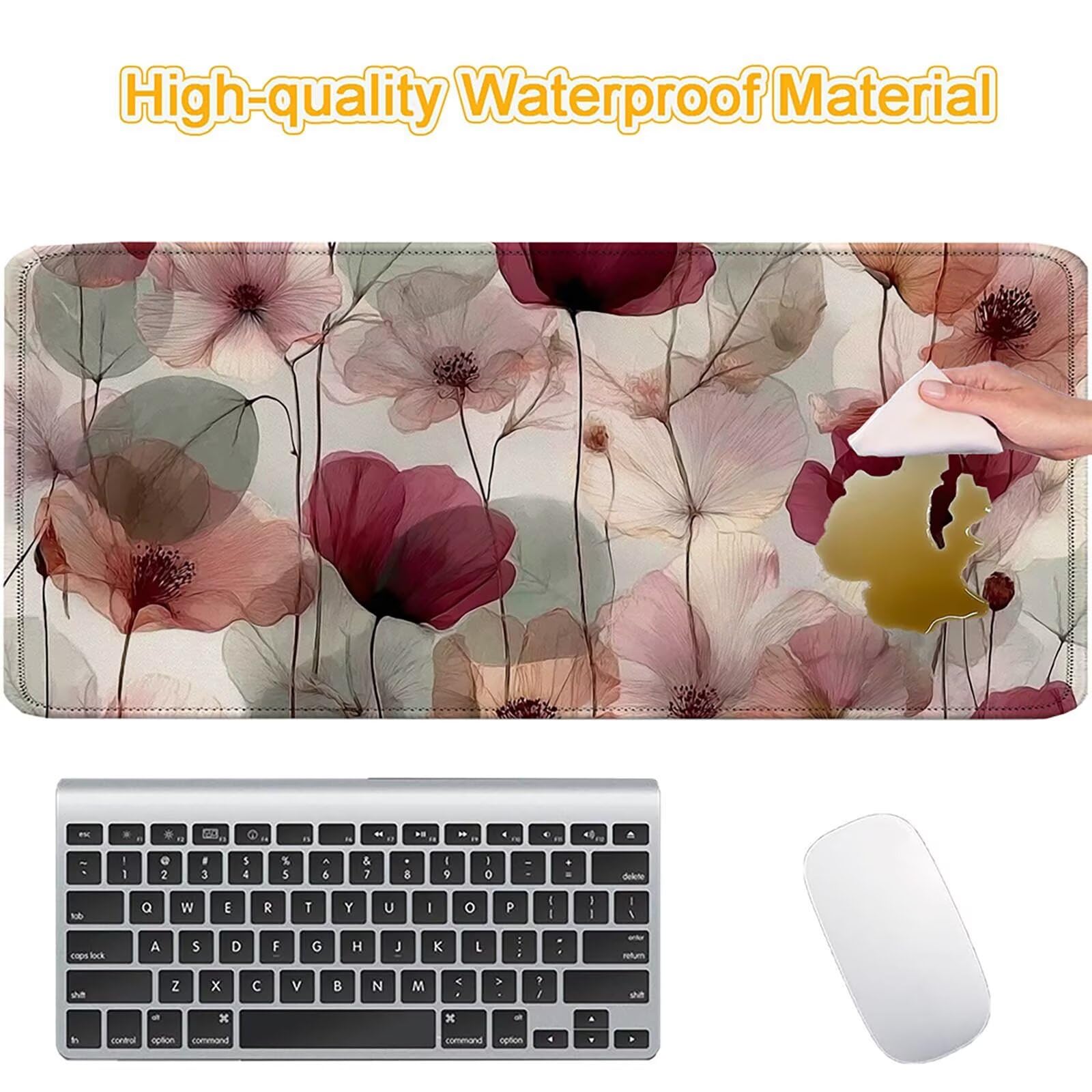 Tappetino Mouse 900x450mm | Superficie Ultra-Liscia | rosso 0-z322