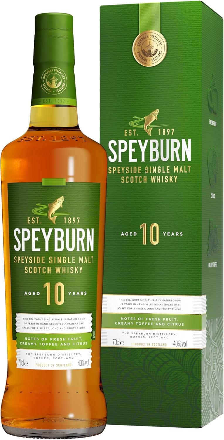 Sponsored Ad – 10 Year Old Single Malt Scotch Whisky, 40% ABV, 70cl, Speyside Classic Aged in Hand Selected American Oak Ex-Bourbon Casks, Multi Award-Winning