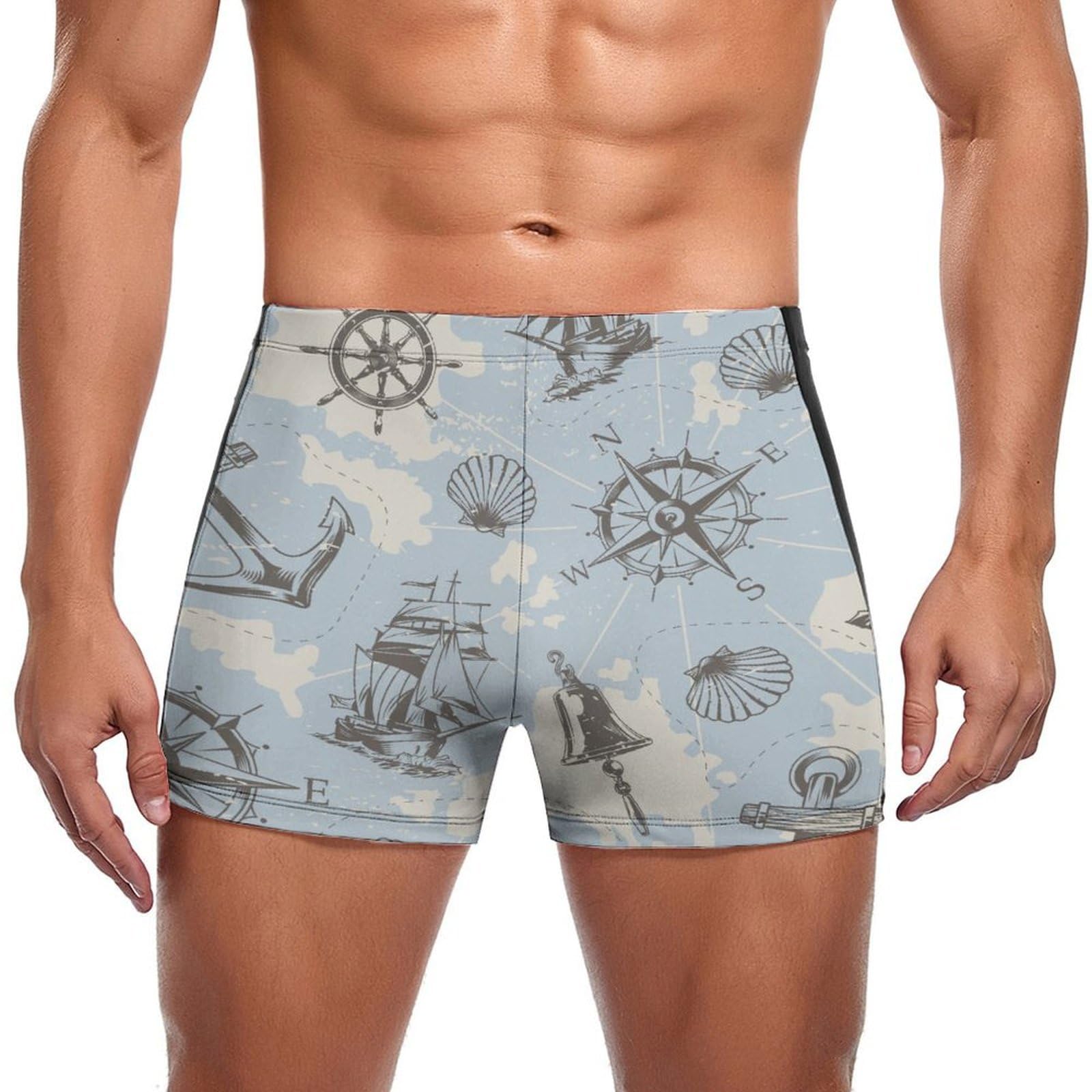 Boxer de bain Sailing Compass à séchage rapide pour homme - 7