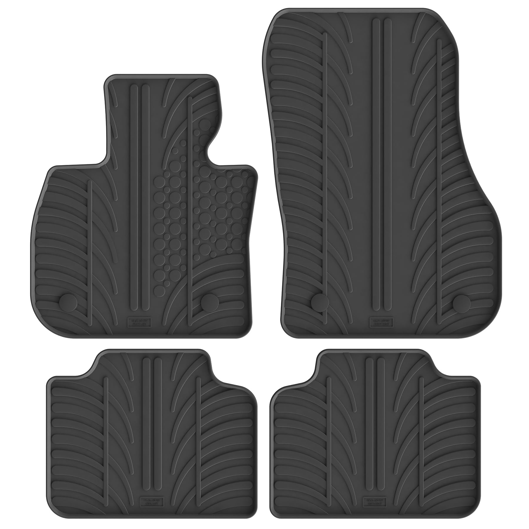 Gledring Tappetini in Gomma Compatibile con BMW Serie 2 (U06) Active Tourer 2021- (Profilo T 4-Parti + Clip di Montaggio)